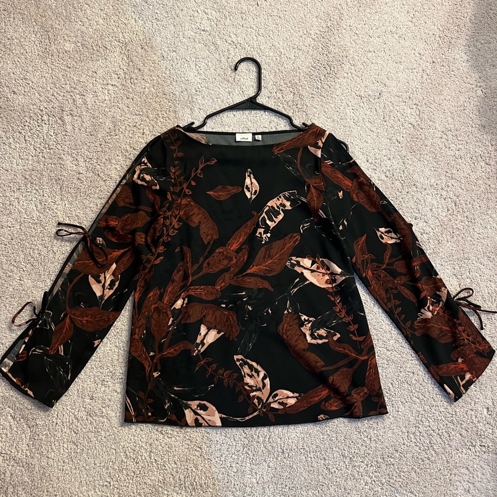 Wilfred pozzi tie sleeve blouse
